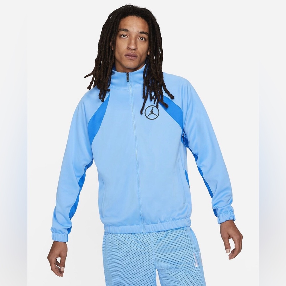 Jordan Jumpman Track Jacket Blue Full Zip Y2K Streetwear Athleisure Size L